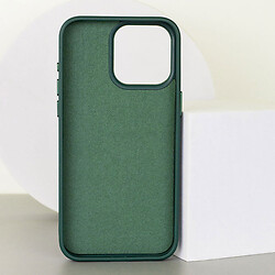 Чохол (накладка) Apple iPhone 14, Epik Leather Metal Style, Pine Green, MagSafe, Зелений - № 2