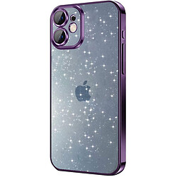 Чохол (накладка) Apple iPhone 12, Epik Glittershine, Фіолетовий