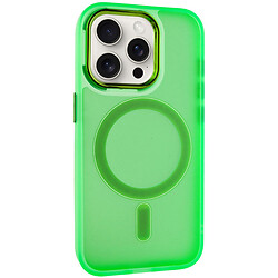 Чохол (накладка) Apple iPhone 12 / iPhone 12 Pro, Epik Lily, Neon Green, MagSafe, Зелений