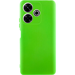 Чохол (накладка) Xiaomi Pocophone M6 / Redmi 13, GETMAN Liquid Silk, Neon Green, Салатовий