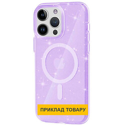 Чохол (накладка) Apple iPhone 16, Epik Galaxy Sparkle, MagSafe, Фіолетовий