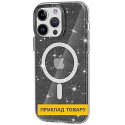 Чехол (накладка) Apple iPhone 16 Plus, Epik Galaxy Sparkle, MagSafe, Черный