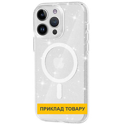 Чохол (накладка) Apple iPhone 16 Plus, Epik Galaxy Sparkle, MagSafe, Прозорий