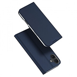 Чехол (книжка) Apple iPhone 16, Dux Ducis Business card holder, Синий