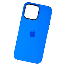 Чехол (накладка) Apple iPhone 12 / iPhone 12 Pro, Premium Silicone Case Metal AG, MagSafe, Синий