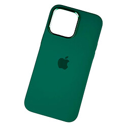 Чехол (накладка) Apple iPhone 13 / iPhone 13 Pro, Premium Silicone Case Metal AG, MagSafe, Dark Green, Зеленый