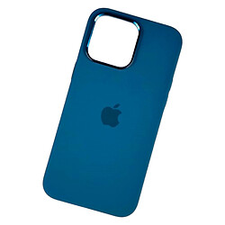 Чохол (накладка) Apple iPhone 14 Plus, Premium Silicone Case Metal AG, MagSafe, Dark Blue, Синій