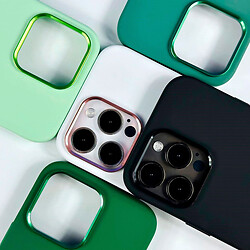 Чохол (накладка) Apple iPhone 14 Pro Max, Premium Silicone Case Metal AG, Dark Green, MagSafe, Зелений - № 6