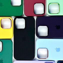 Чохол (накладка) Apple iPhone 14 Pro Max, Premium Silicone Case Metal AG, Dark Green, MagSafe, Зелений - № 7