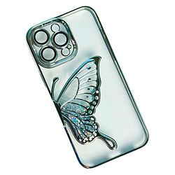 Чохол (накладка) Apple iPhone 11, Shining Butterflies, Срібний