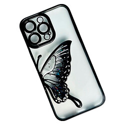 Чохол (накладка) Apple iPhone 11, Shining Butterflies, Чорний