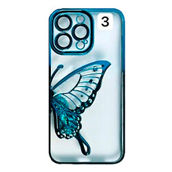 Чохол (накладка) Apple iPhone 12 Pro Max, Shining Butterflies, Синій