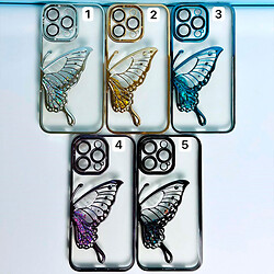 Чохол (накладка) Apple iPhone 14 Pro Max, Shining Butterflies, Золотий - № 8