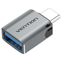 Адаптер Vention CDQH0, USB-AF, Type-C, Сірий