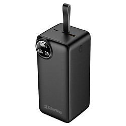 Портативная батарея (Power Bank) ColorWay LCD CW-PB500LPA4BK-PDD, 50000 mAh, Черный