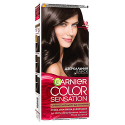 Крем-краска для волос стойкая "GARNIER Color Sensation", Королевский кофе, 3.0
