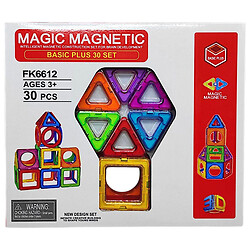 Конструктор магнитный "MAGIC MAGNETIC", 30 деталей, Basic Plus