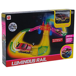 Трек "Luminous Rail", светящийся в темноте, 1 машинка, 30 элементов, Mic