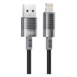 USB кабель XO NB282 Apple iPhone 15 Plus / iPhone 15 Pro Max / iPhone 15 / iPhone 15 Pro / iPhone SE 2022 / iPhone 14 Pro Max / iPhone 14 Plus / iPhone 14 Pro / iPhone 14 / iPhone 13 Pro / iPhone 13 Mini / iPhone 13, Lightning, 1.0 м., Черный