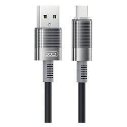 USB кабель XO NB282, MicroUSB, 1.0 м., Чорний