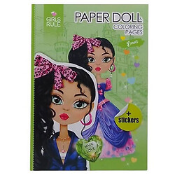 Раскраска-одежда Paper Doll Emeli, Art Studio Of Happiness