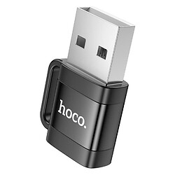 Адаптер Hoco UA31D, USB, Type-C, Чорний