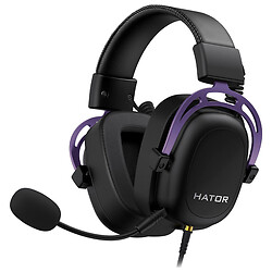 Навушники Hator Hypergang 2 Lavander Edition HTA-914, З мікрофоном, Чорний