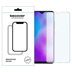 Защитное стекло Tecno Spark 10, BeCover, Прозрачный