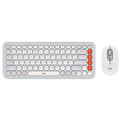 Клавиатура и мышь Logitech Pop Icon Combo, Белый