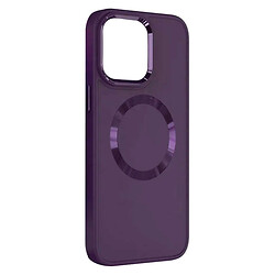 Чохол (накладка) Apple iPhone 11, Bonbon Metal Style, Dark Purple, MagSafe, Фіолетовий