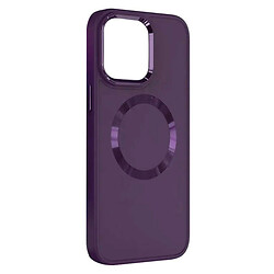 Чехол (накладка) Apple iPhone 13 / iPhone 13 Pro, Bonbon Metal Style, MagSafe, Dark Purple, Фиолетовый