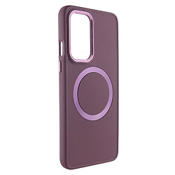 Чехол (накладка) Samsung G780 Galaxy S20 FE, Bonbon Metal Style, MagSafe, Plum, Бордовый