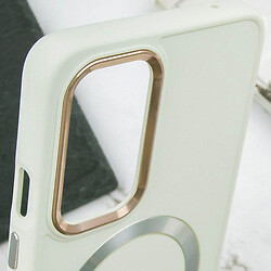 Чехол (накладка) Samsung G990 Galaxy S21 FE 5G, Bonbon Metal Style, MagSafe, Белый - № 6