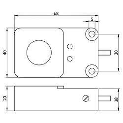 Бесконтактный индуктивный датчик с отверстием 15mm NPN, NO/NC 4 контакта