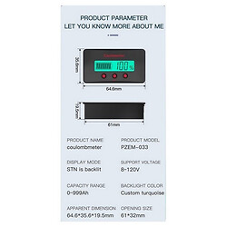 Измерительная панель PZEM-033-100A-1m (Peacefair)