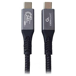 USB кабель Cablexpert CCBP-USB4-CMCM240-1.5M, Type-C, 1.5 м., Черный