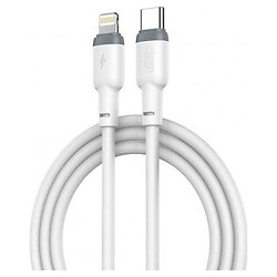 USB кабель XO NB208A-TC-1-WH Apple iPhone SE 2022 / iPhone 14 Pro Max / iPhone 14 Plus / iPhone 14 Pro / iPhone 14 / iPhone 13 Pro / iPhone 13 Mini / iPhone 13 / iPhone 13 Pro Max / iPhone 12 Mini / iPhone 12 Pro Max, Lightning, 1.0 м., Білий