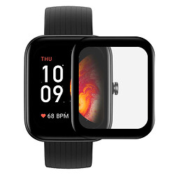 Защитная пленка Xiaomi Amazfit Bip 3 / Amazfit Bip 3 Pro, Full Glue, Полимерная, Черный