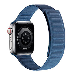 Ремешок Apple Watch 38 / Watch 40, Leather Link, Pacific Blue, Синий