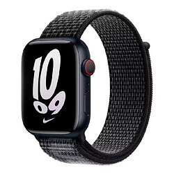 Ремінець Apple Watch 38 / Watch 40, Sport Loop Band, Summit White, Чорний