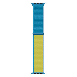 Ремешок Apple Watch 38 / Watch 40, Sport Loop Band, Blue-Yellow, Синий