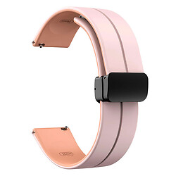 Ремінець універсальний, Silicone MAGNETIC LOCK, Pink-Beige, Рожевий