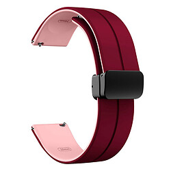 Ремінець універсальний, Silicone MAGNETIC LOCK, Plum-Pink, Бордовий