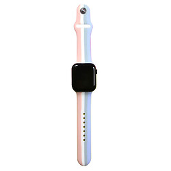 Ремешок Apple Watch 38 / Watch 40, Rainbow, Pink-Lilac, Розовый