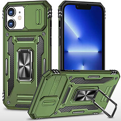 Чохол (накладка) Apple iPhone 11, Epik Camshield Army Ring, Army Green, Оливковий