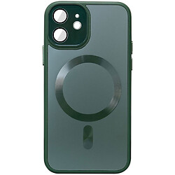 Чохол (накладка) Apple iPhone 12, Epik Sapphire Midnight, Forest Green, MagSafe, Зелений