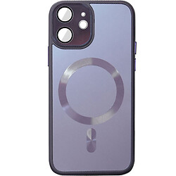 Чохол (накладка) Apple iPhone 12, Epik Sapphire Midnight, Deep Purple, MagSafe, Фіолетовий