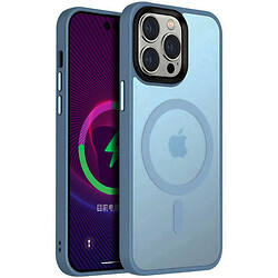 Чехол (накладка) Apple iPhone 12 / iPhone 12 Pro, Epik Metal Buttons Colorful, MagSafe, Голубой