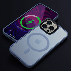 Чохол (накладка) Apple iPhone 12 / iPhone 12 Pro, Epik Metal Buttons Colorful, MagSafe, Блакитний - № 2