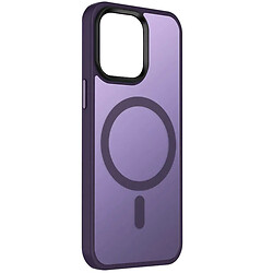 Чохол (накладка) Apple iPhone 13, Epik Metal Buttons Colorful, Dark Purple, MagSafe, Фіолетовий